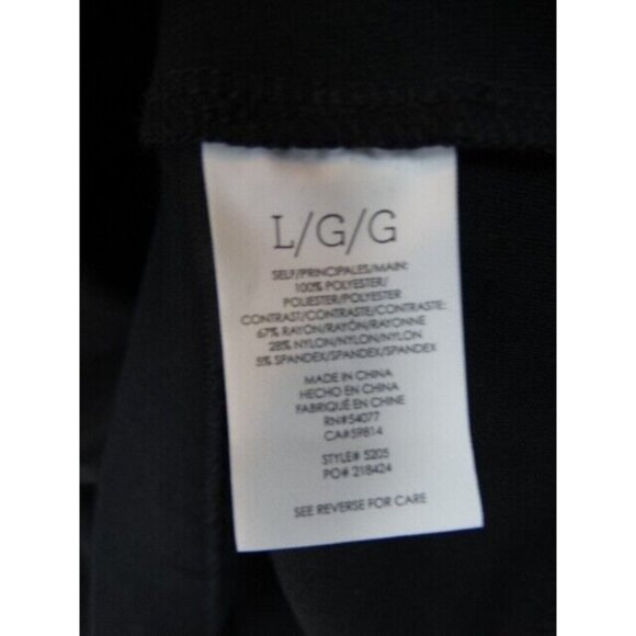 CAbi Women's Top Size Large Black Indulgence 3/4 Sleeve Blouse Top Style 5205 - Picture 7 of 10